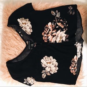 🌑FLOWER CROPPED BLOUSE🌑